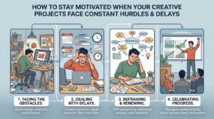 how to stay motivated when your creative projects face constant hurdles and delays