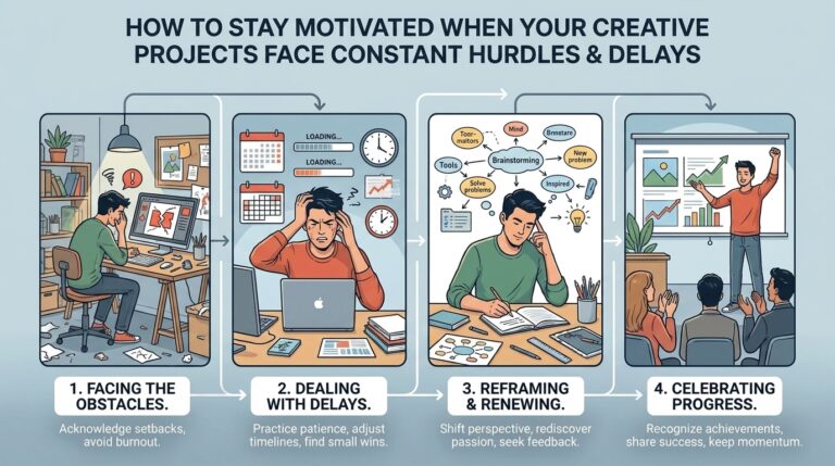 How to stay motivated when your creative projects face constant hurdles and delays