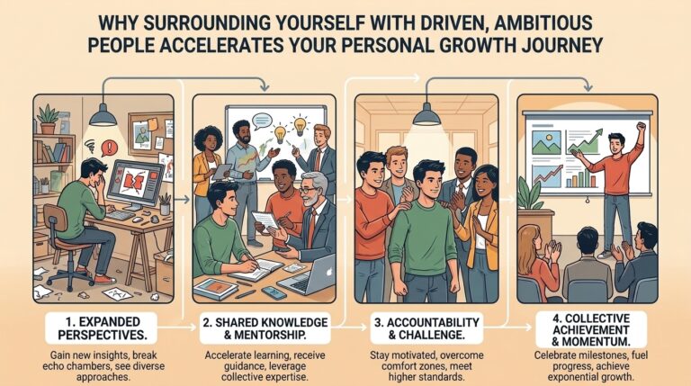 Why surrounding yourself with driven ambitious people accelerates your personal growth journey
