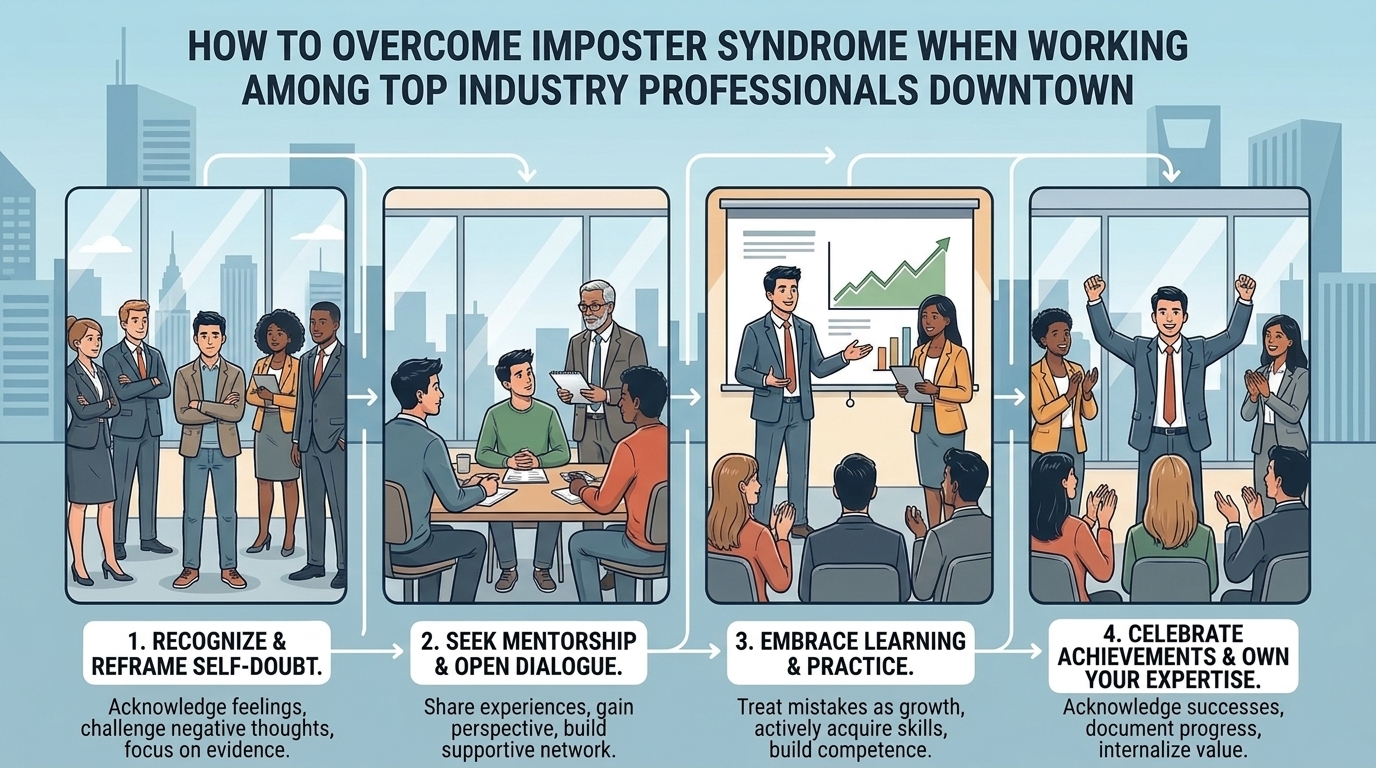 how to overcome imposter syndrome when working among top industry professionals downtown