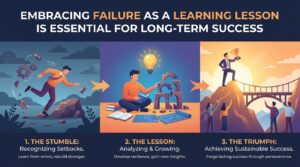 why embracing failure as a learning lesson is essential for long term success