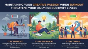 how to maintain your creative passion when burnout threatens your daily productivity levels