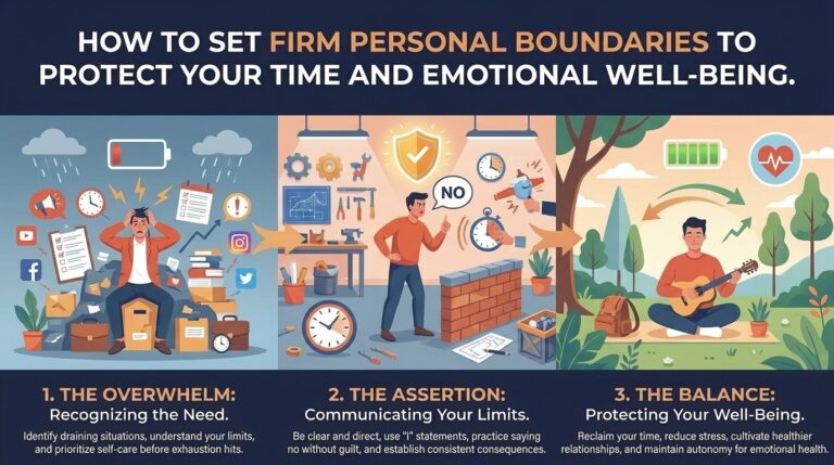 How to set firm personal boundaries to protect your time and emotional well being