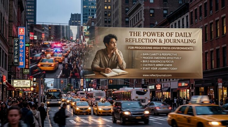 The power of daily reflection and journaling for processing high stress environments