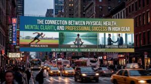 the connection between physical health, mental clarity, and professional success in high gear