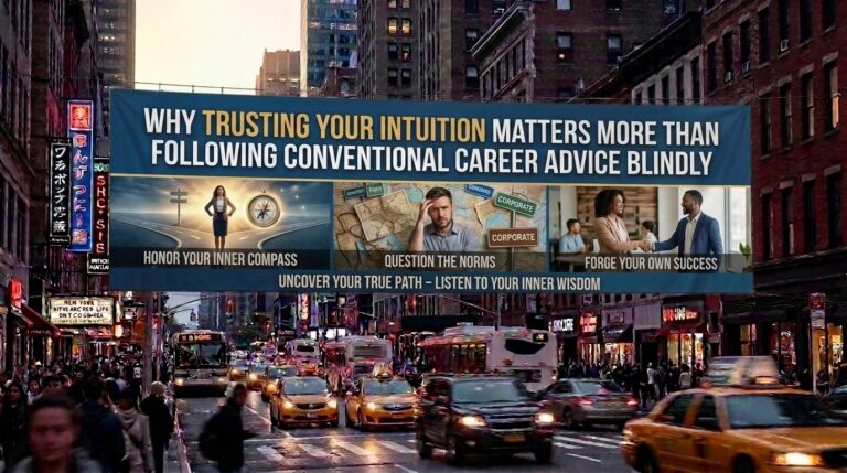Why trusting your intuition matters more than following conventional career advice blindly