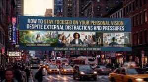 how to stay focused on your personal vision despite external distractions and pressures