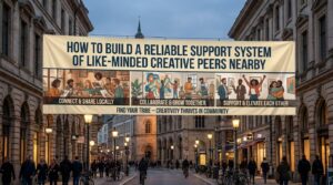 how to build a reliable support system of like minded creative peers nearby