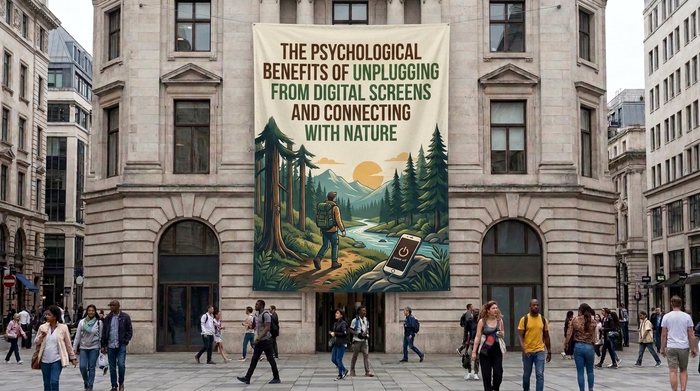 the psychological benefits of unplugging from digital screens and connecting with nature