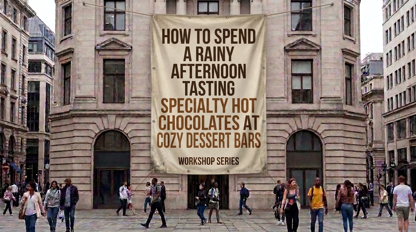 how to spend a rainy afternoon tasting specialty hot chocolates at cozy dessert bars
