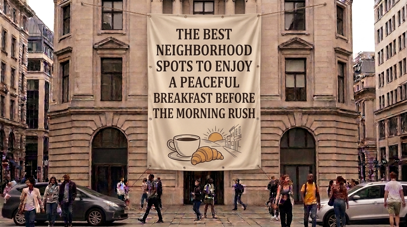 the best neighborhood spots to enjoy a peaceful breakfast before the morning rush