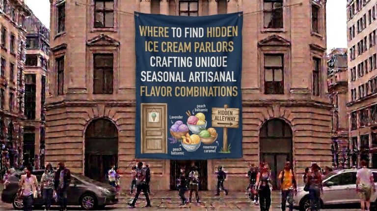 Where to find hidden ice cream parlors crafting unique seasonal artisanal flavor combinations