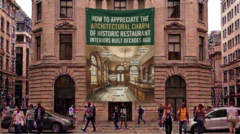 How to appreciate the architectural charm of historic restaurant interiors built decades ago