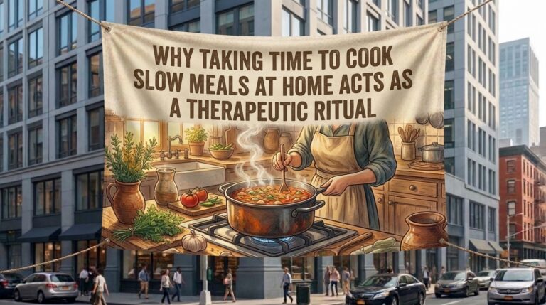 Why taking time to cook slow meals at home acts as a therapeutic ritual