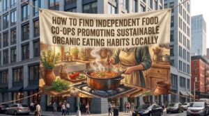 How to find independent food co-ops promoting sustainable organic eating habits locally