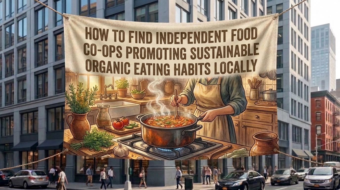 how to find independent food co-ops promoting sustainable organic eating habits locally