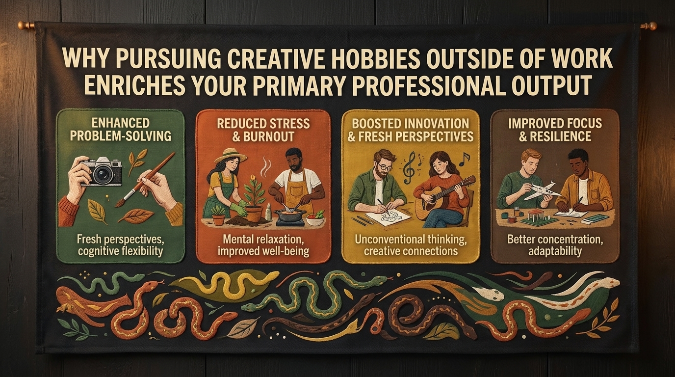 why pursuing creative hobbies outside of work enriches your primary professional output