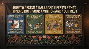 how to design a balanced lifestyle that honors both your ambition and your rest