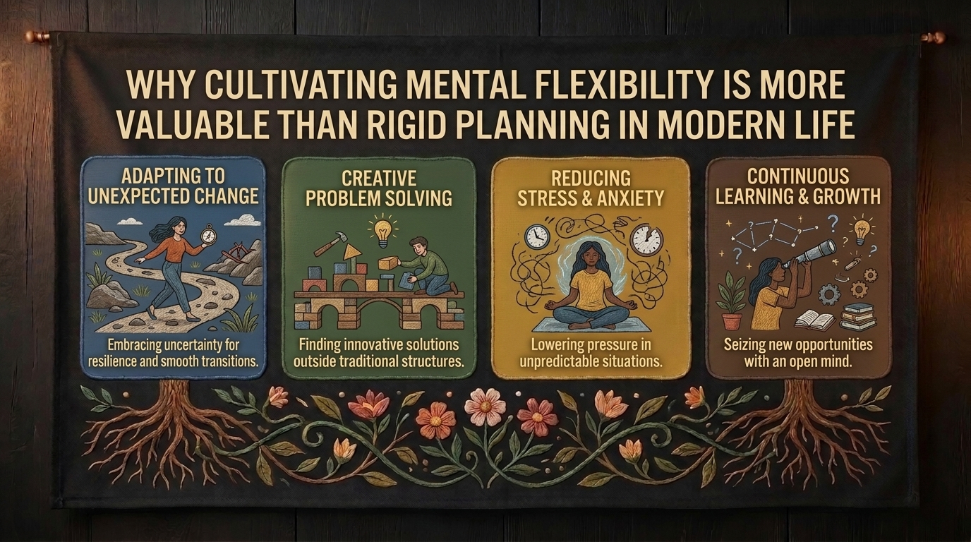 why cultivating mental flexibility is more valuable than rigid planning in modern life