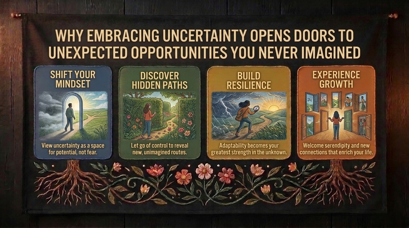 why embracing uncertainty opens doors to unexpected opportunities you never imagined