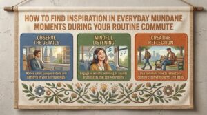 how to find inspiration in everyday mundane moments during your routine commute