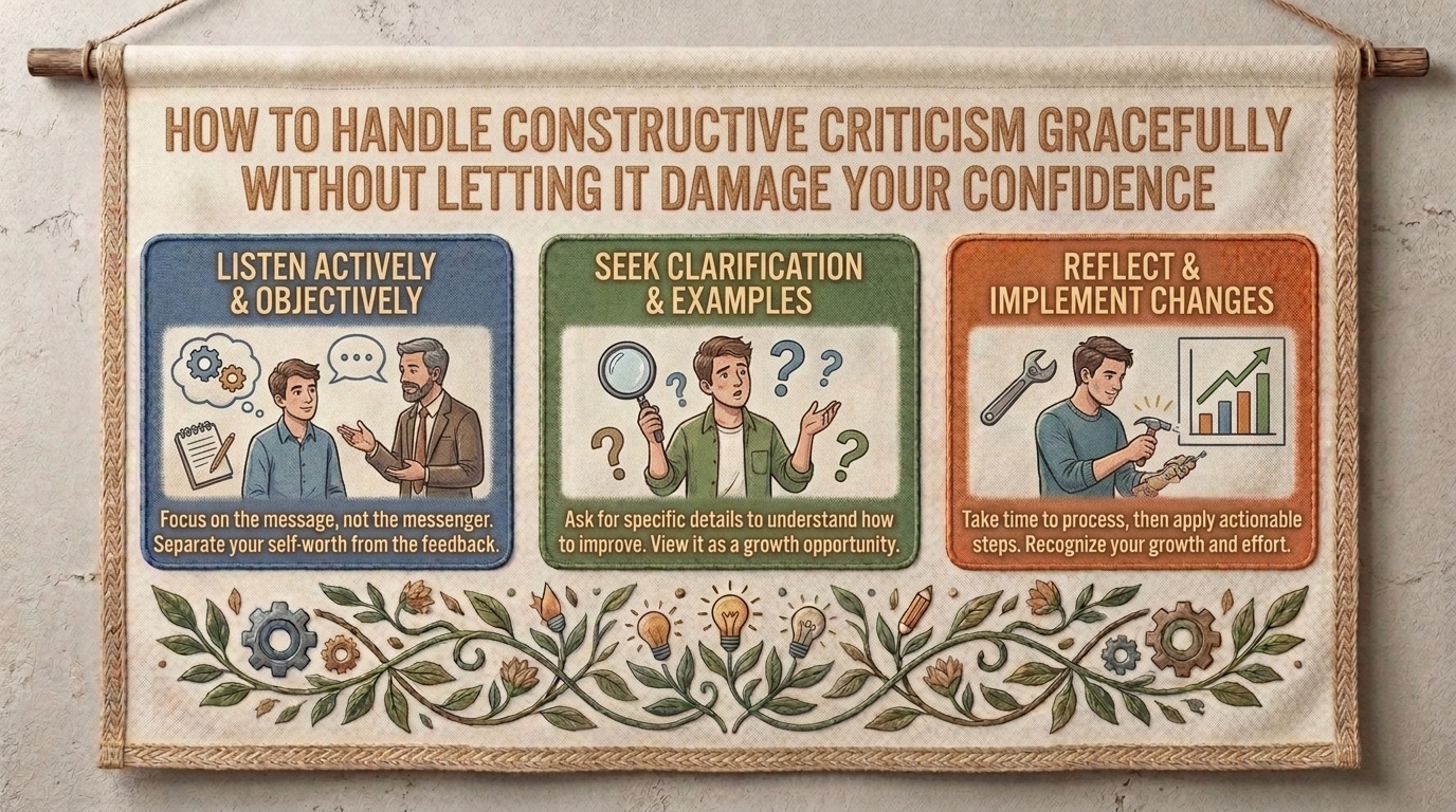 how to handle constructive criticism gracefully without letting it damage your confidence