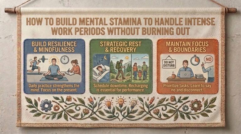 How to build mental stamina to handle intense work periods without burning out