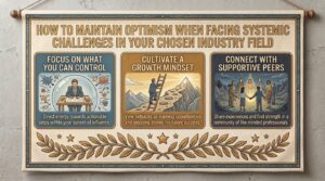 how to maintain optimism when facing systemic challenges in your chosen industry field