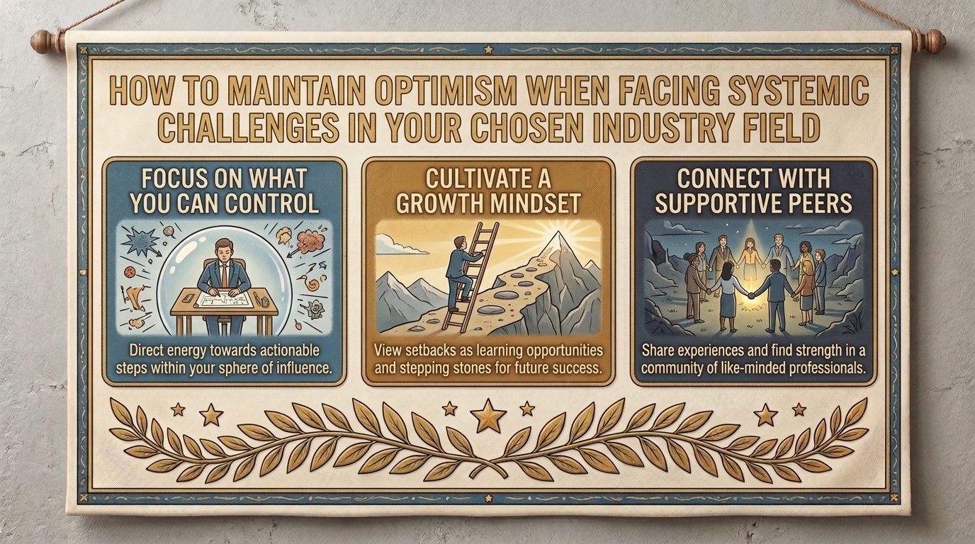 how to maintain optimism when facing systemic challenges in your chosen industry field