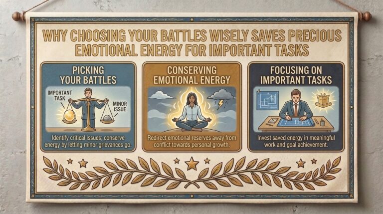 Why choosing your battles wisely saves precious emotional energy for important tasks