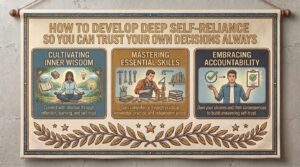 how to develop deep self reliance so you can trust your own decisions always