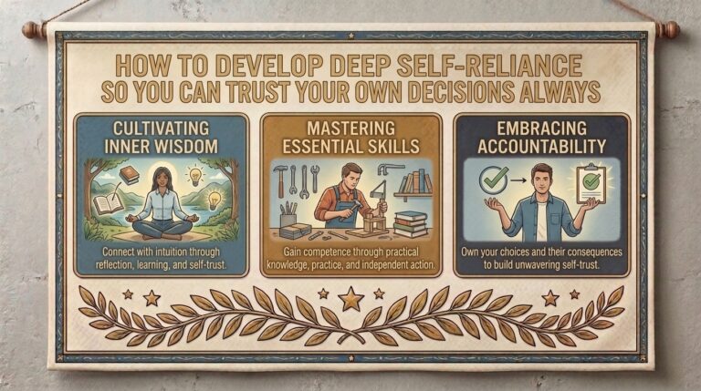 How to develop deep self reliance so you can trust your own decisions always