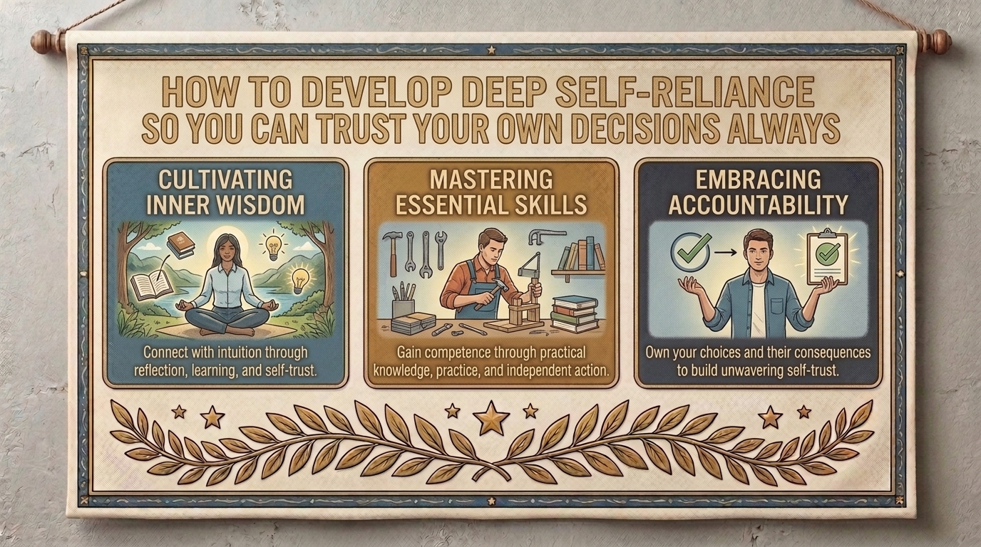 how to develop deep self reliance so you can trust your own decisions always