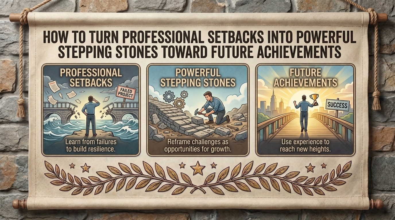 how to turn professional setbacks into powerful stepping stones toward future achievements
