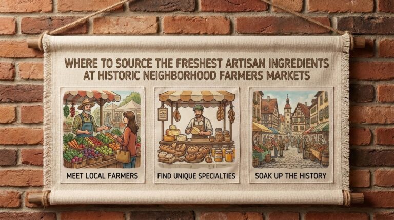 Where to source the freshest artisan ingredients at historic neighborhood farmers markets