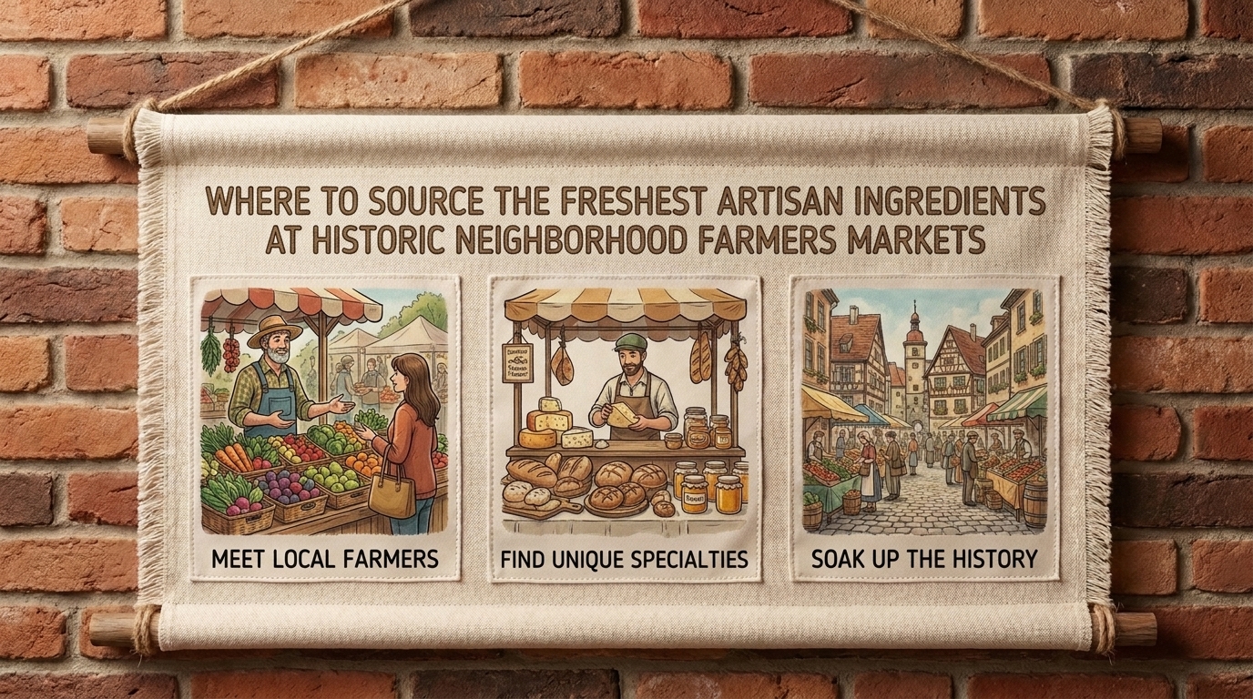 where to source the freshest artisan ingredients at historic neighborhood farmers markets