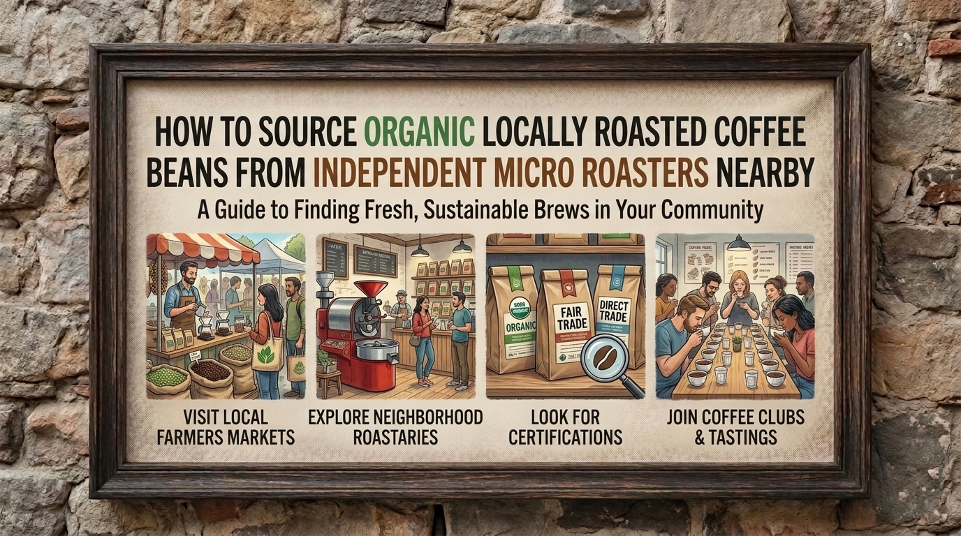 how to source organic locally roasted coffee beans from independent micro roasters nearby
