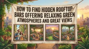 how to find hidden rooftop bars offering relaxing green atmospheres and great views