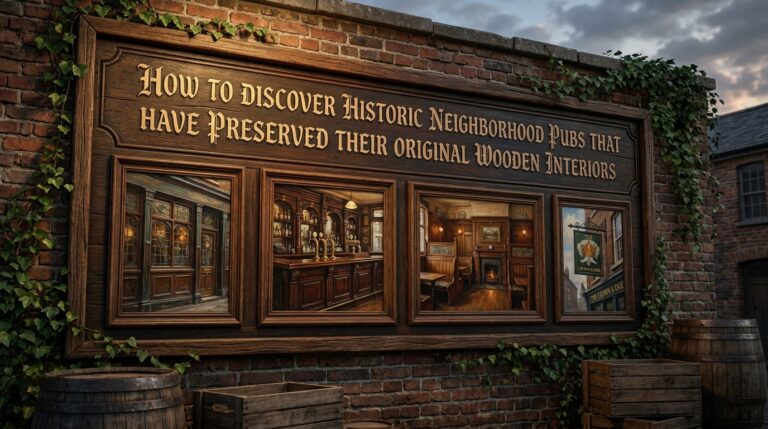 How to discover historic neighborhood pubs that have preserved their original wooden interiors