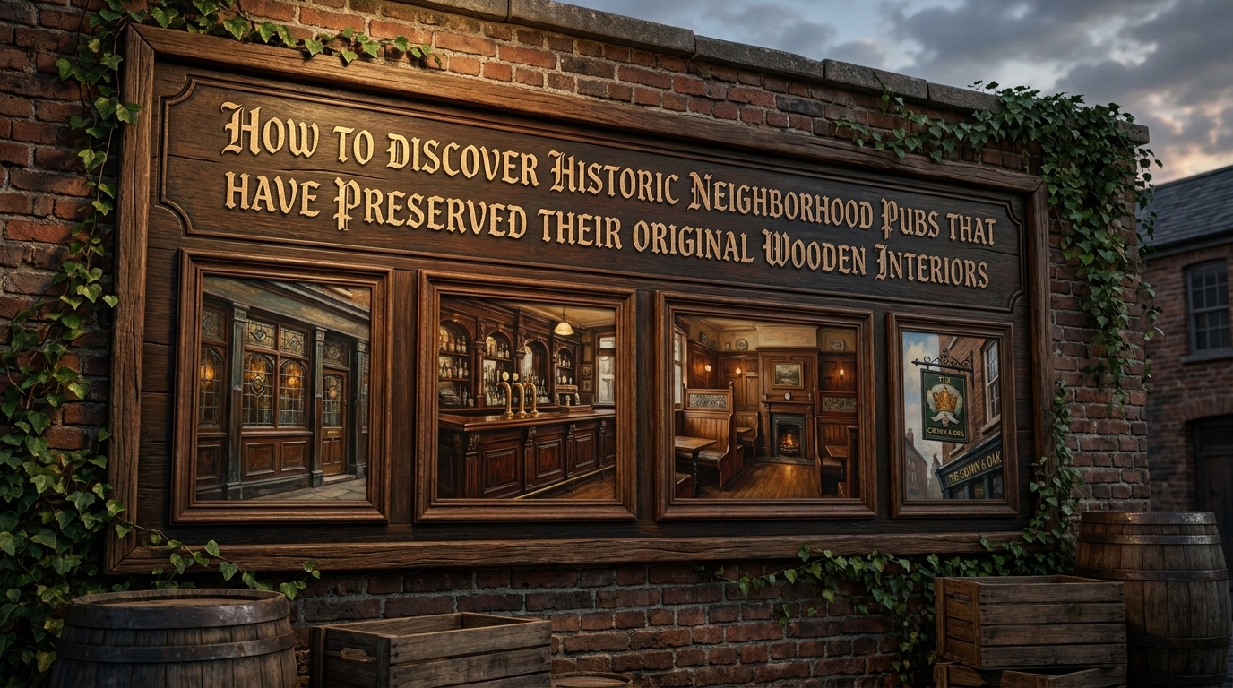how to discover historic neighborhood pubs that have preserved their original wooden interiors