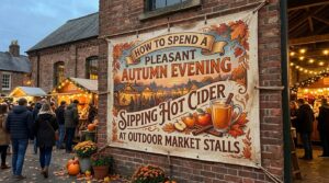 How to spend a pleasant autumn evening sipping hot cider at outdoor market stalls